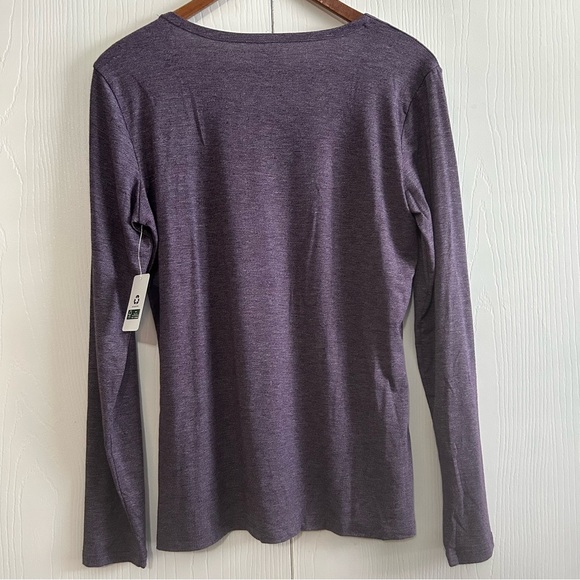 32 Degrees Women's Heathered Purple Long Sleeve Top - Picture 5 of 5